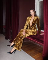MUSTARD GOLDEN VELVET JACKET